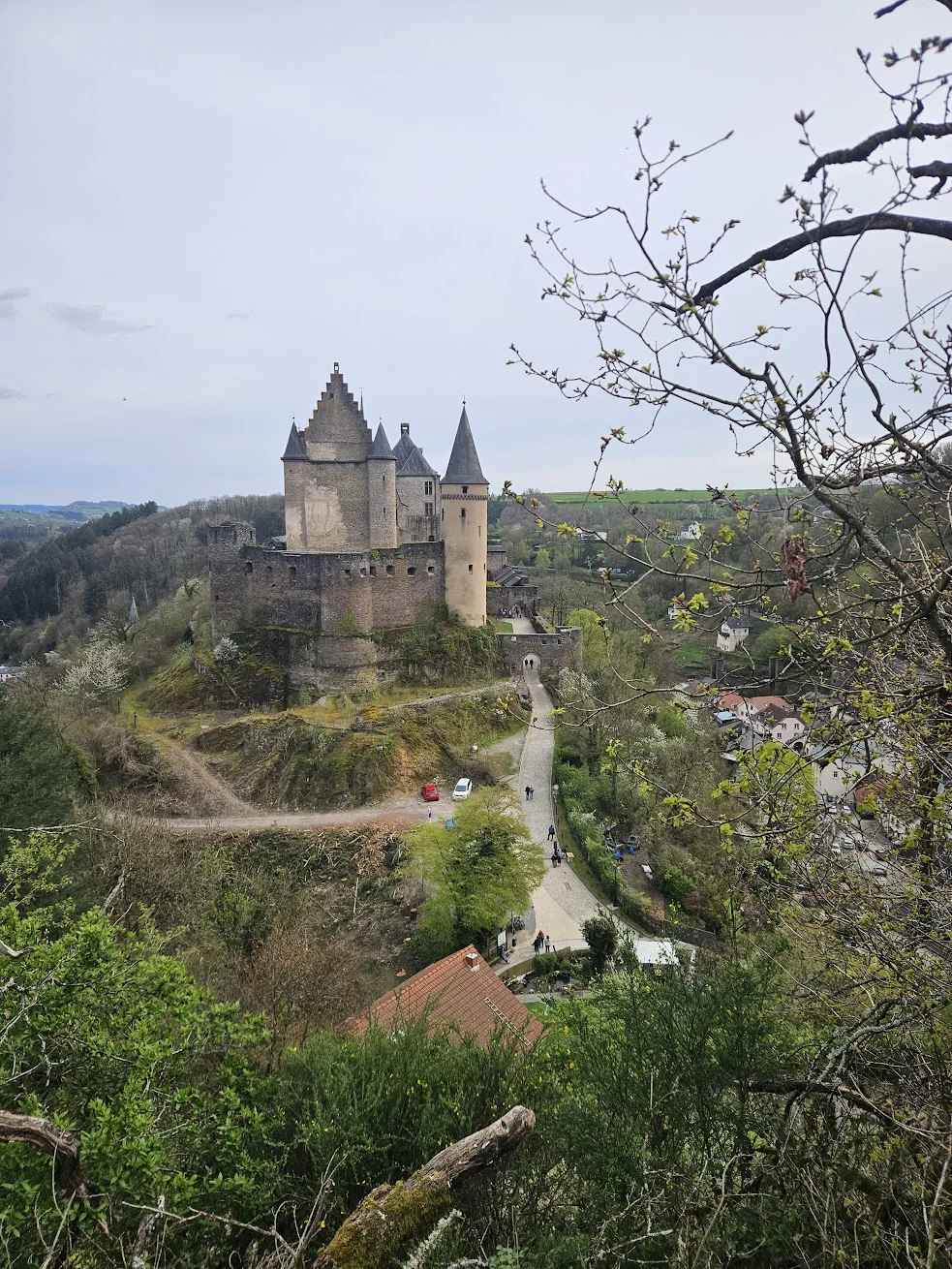 Kasteel Vianden in Luxemburg.
